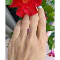1.16 Ct. Pinkish Purple Sapphire from Ceylon (Sri Lanka) Life Style
