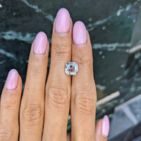 2.87 Ct. White Sapphire from Ceylon (Sri Lanka) Life Style