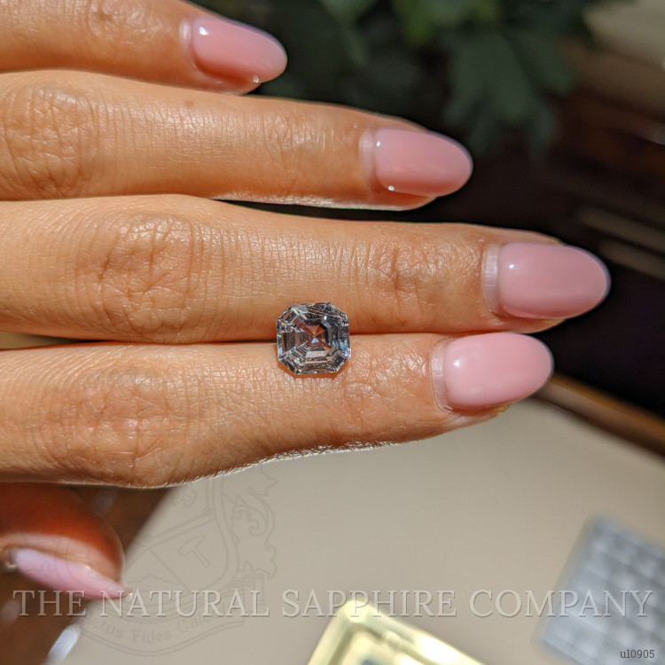 2.87 Ct. White Sapphire from Ceylon (Sri Lanka)