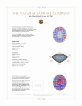 1.34 Ct. Orangish Brown Sapphire from East Africa 3 D Scan Report