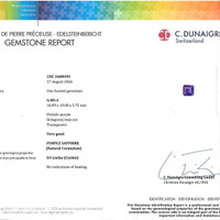 6.08 Ct. Purple Sapphire from Ceylon (Sri Lanka) Pdf