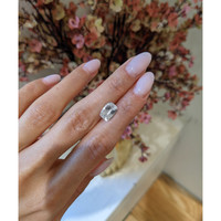 3.29 Ct. White Sapphire from Ceylon (Sri Lanka) Life Style