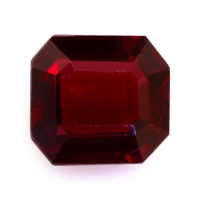 Antique Style Ruby Ring 1.03 Ct., 18K White Gold Combination Stone