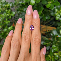2.40 Ct. Pinkish Purple Sapphire from Ceylon (Sri Lanka) Life Style