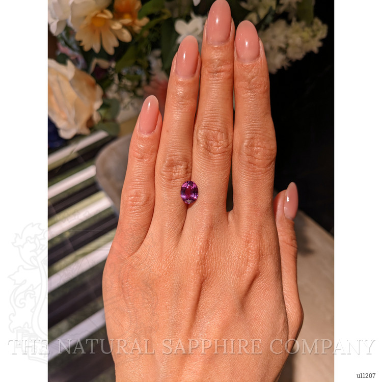 2.40 Ct. Pinkish Purple Sapphire from Ceylon (Sri Lanka)