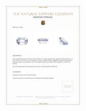 0.68 Ct. Greyish Blue Sapphire from Ceylon (Sri Lanka) Appraisal