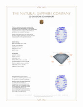 0.87 Ct. Pinkish Purple Sapphire from Ceylon (Sri Lanka) 3 D Scan Report