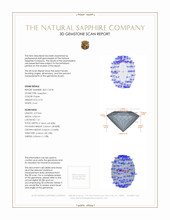 0.70 Ct. Purple Sapphire from Ceylon (Sri Lanka) 3 D Scan Report