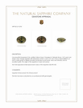 2.09 Ct. Color Change Sapphire from Ceylon (Sri Lanka) Appraisal
