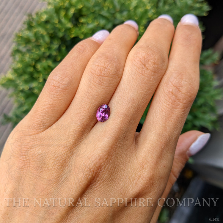 1.41 Ct. Pinkish Purple Sapphire from Ceylon (Sri Lanka)