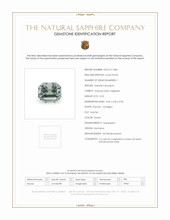 0.53 Ct. Green Sapphire from Montana Scan Report