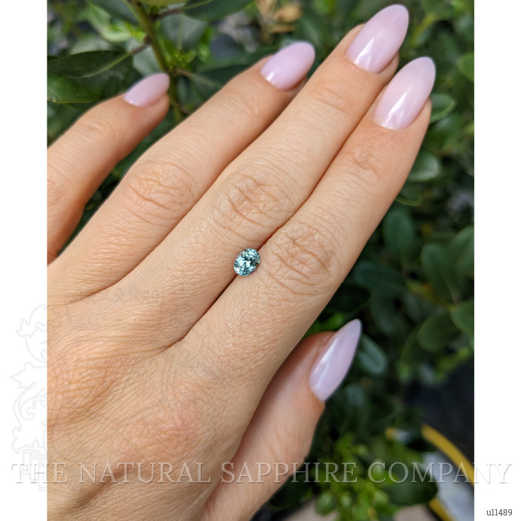 0.58 Ct. Bluish Green Sapphire from Montana