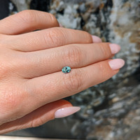 0.58 Ct. Bluish Green Sapphire from Montana Life Style