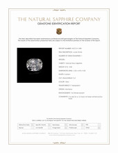 0.84 Ct. Grey Sapphire from Montana Scan Report