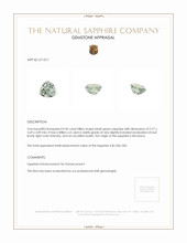 0.96 Ct. Bluish Green Sapphire from Montana Appraisal