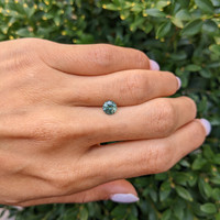 1.01 Ct. Bluish Green Sapphire from Montana Life Style