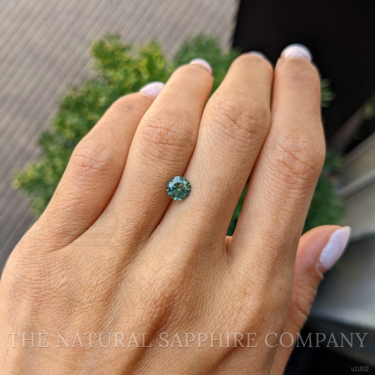 1.01 Ct. Bluish Green Sapphire from Montana