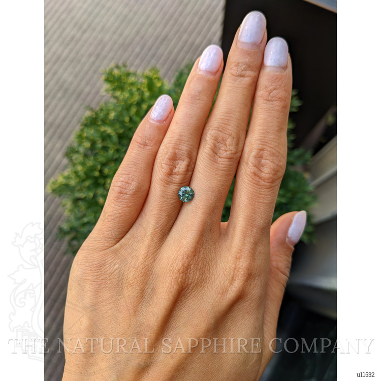1.01 Ct. Bluish Green Sapphire from Montana