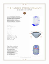 0.67 Ct. Peach Sapphire from Ceylon (Sri Lanka) 3 D Scan Report