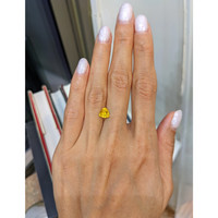 1.47 Ct. Orangish Yellow Sapphire from Ceylon (Sri Lanka) Life Style