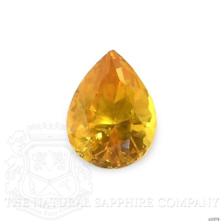 1.40 Ct. Orangish Yellow Sapphire from Ceylon (Sri Lanka)