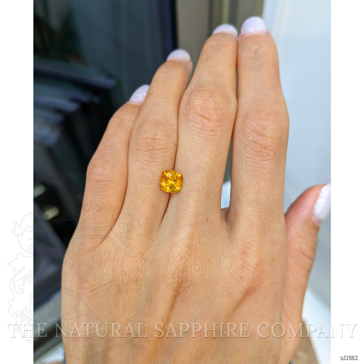 1.65 Ct. Orange Sapphire from Ceylon (Sri Lanka)