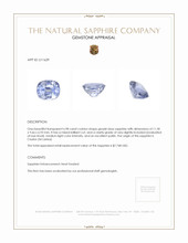 6.98 Ct. Greyish Blue Sapphire from Ceylon (Sri Lanka) Appraisal