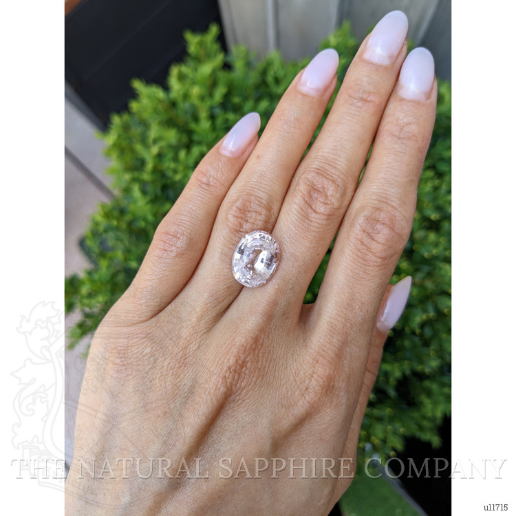 9.68 Ct. Peach Sapphire from Ceylon (Sri Lanka)