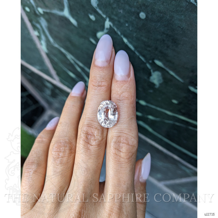 9.68 Ct. Peach Sapphire from Ceylon (Sri Lanka)