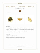 0.76 Ct. Yellowish Orange Sapphire from Montana Appraisal
