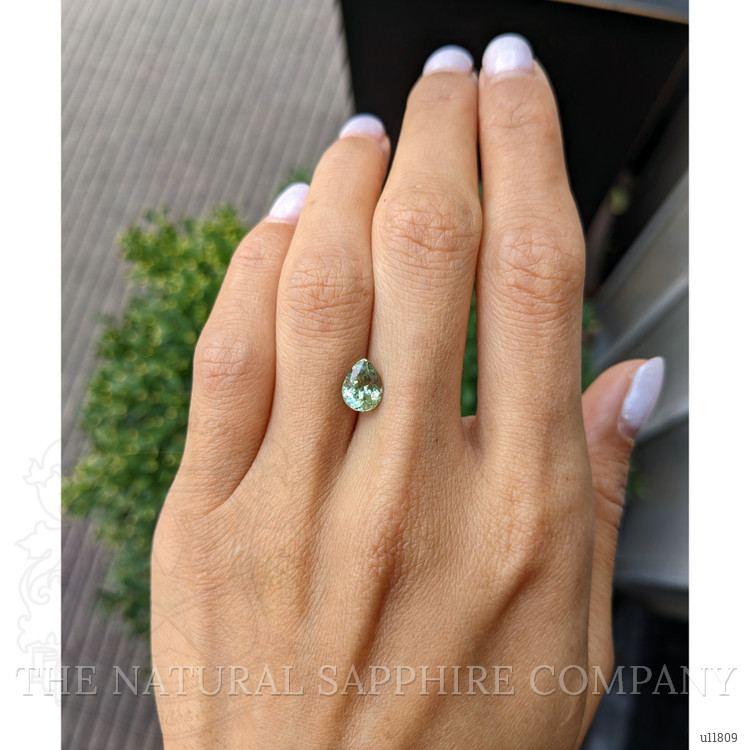 1.75 Ct. Yellowish Green Sapphire from Montana