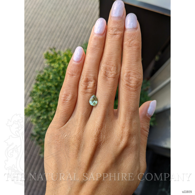 1.75 Ct. Yellowish Green Sapphire from Montana