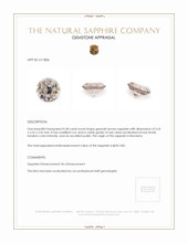 0.58 Ct. Greenish Brown Sapphire from Montana Appraisal