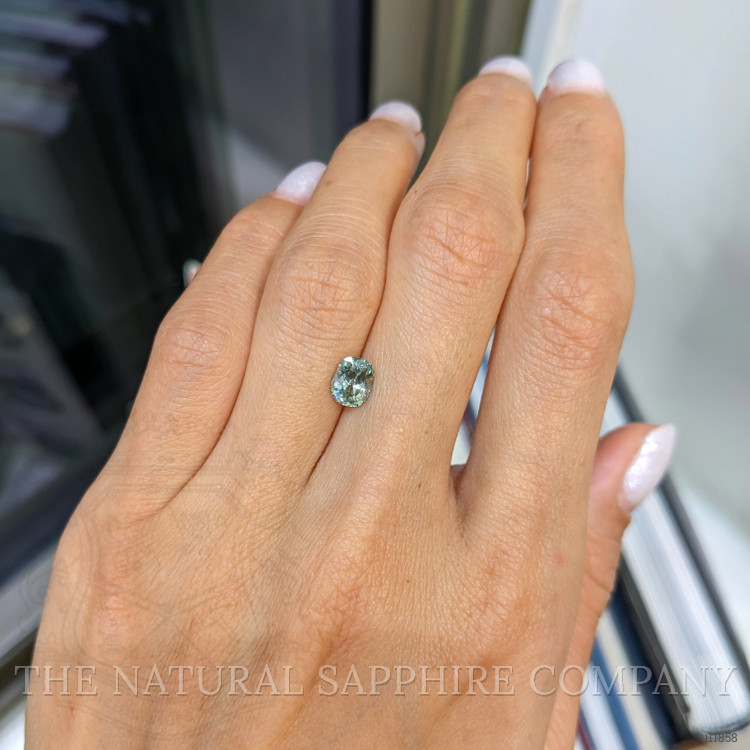 1.24 Ct. Green Sapphire from Montana