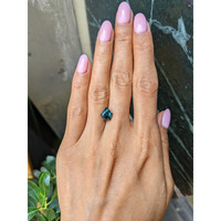 3.44 Ct. Bluish Green Sapphire from Montana Life Style