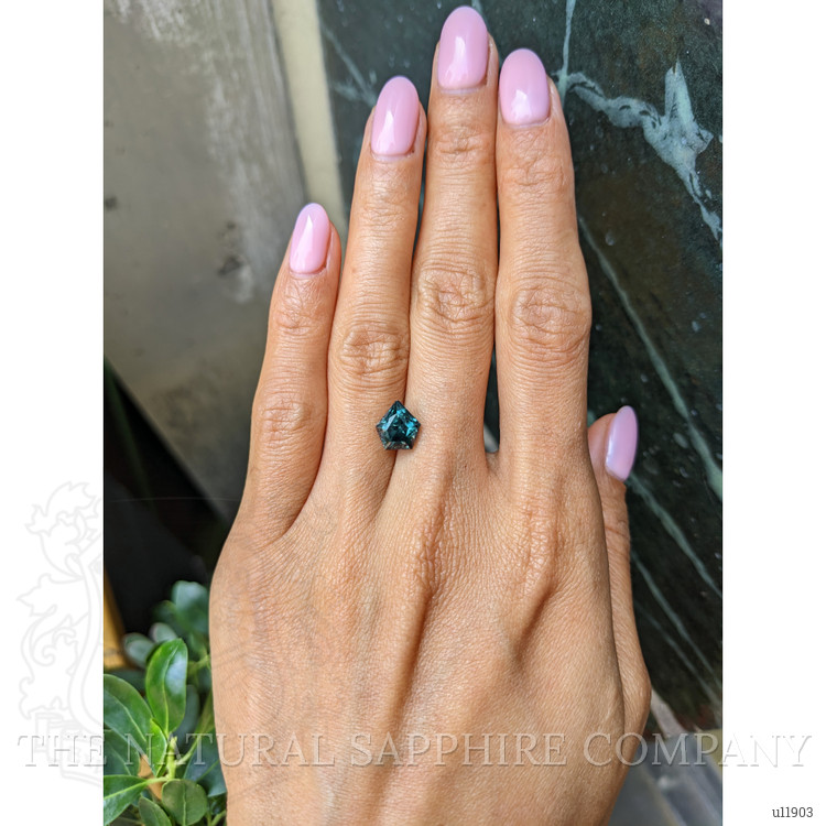 3.44 Ct. Bluish Green Sapphire from Montana