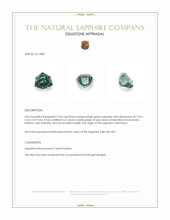 2.44 Ct. Bluish Green Sapphire from Montana Appraisal