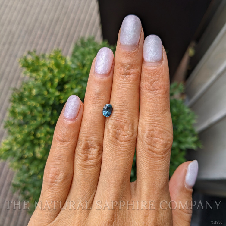 1.03 Ct. Bluish Green Sapphire from Montana
