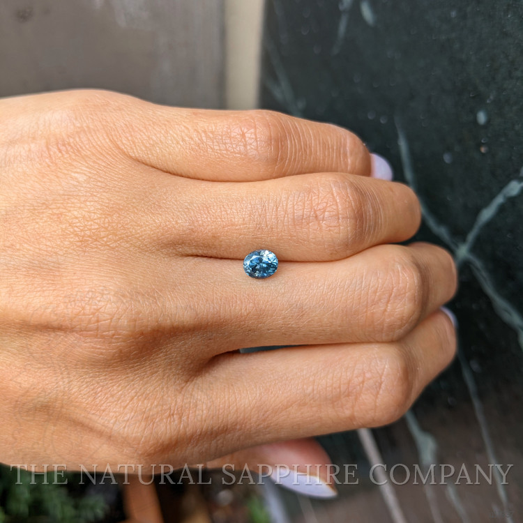 1.03 Ct. Bluish Green Sapphire from Montana