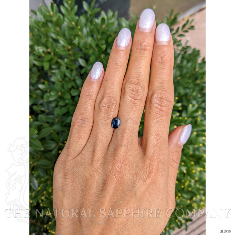 1.07 Ct. Greenish Blue Sapphire from Montana