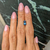 2.01 Ct. Greenish Blue Sapphire from Montana Life Style