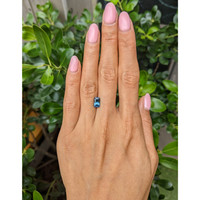 2.01 Ct. Greenish Blue Sapphire from Montana Life Style