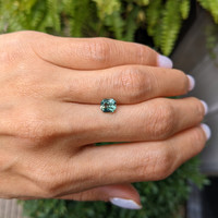 1.40 Ct. Yellowish Green Sapphire from Madagascar Life Style