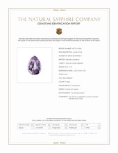 0.73 Ct. Purple Sapphire from Ceylon (Sri Lanka) Scan Report