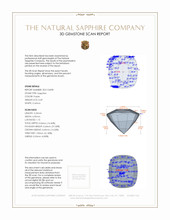 0.69 Ct. Purple Sapphire from Ceylon (Sri Lanka) 3 D Scan Report