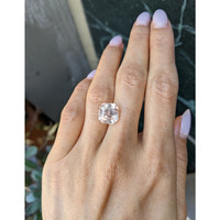 8.27 Ct. Peach Sapphire from Ceylon (Sri Lanka) Life Style
