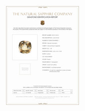 1.35 Ct. Peach Sapphire from Ceylon (Sri Lanka) Scan Report