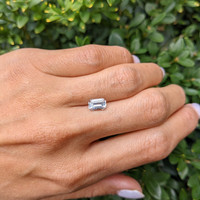 1.42 Ct. White Sapphire from Ceylon (Sri Lanka) Life Style