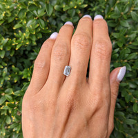 1.42 Ct. White Sapphire from Ceylon (Sri Lanka) Life Style