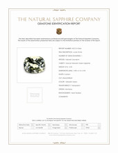 0.50 Ct. Yellowish Green Sapphire from Montana Scan Report